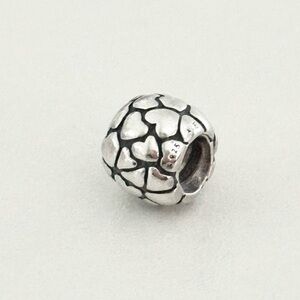 Pandora Sterling Silver Hearts Design Lotsa Love Rare Retired Bead Charm